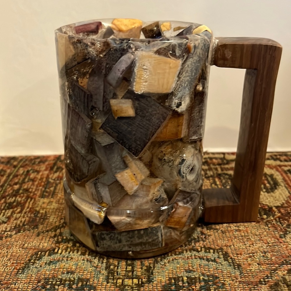 Wood and Resin Mug